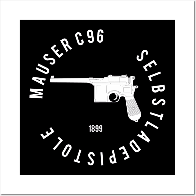 German Mauser C96 pistol Wall Art by FAawRay